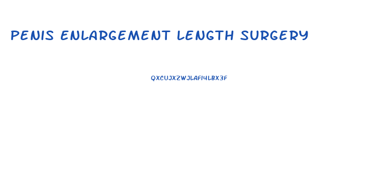 Penis Enlargement Length Surgery