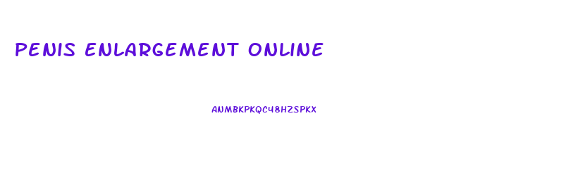 Penis Enlargement Online