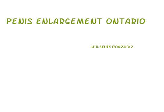 Penis Enlargement Ontario