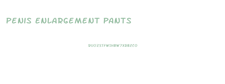 Penis Enlargement Pants