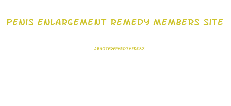 Penis Enlargement Remedy Members Site