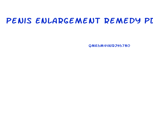 Penis Enlargement Remedy Pdf Free Download