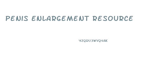 Penis Enlargement Resource