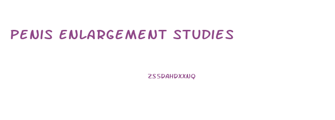 Penis Enlargement Studies