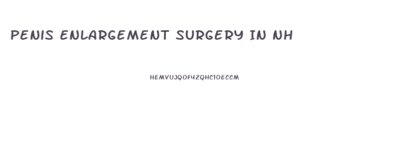 Penis Enlargement Surgery In Nh