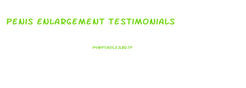 Penis Enlargement Testimonials