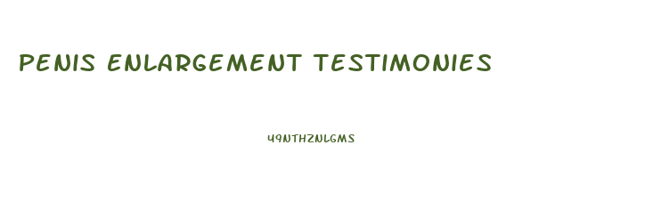 Penis Enlargement Testimonies
