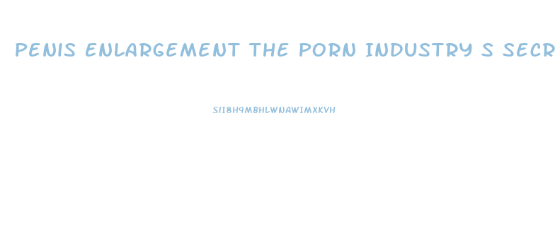 Penis Enlargement The Porn Industry S Secret Technigues Pdf Download
