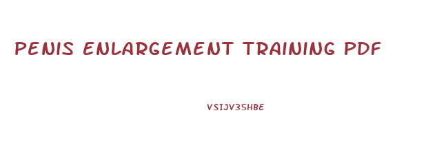Penis Enlargement Training Pdf
