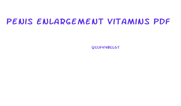 Penis Enlargement Vitamins Pdf