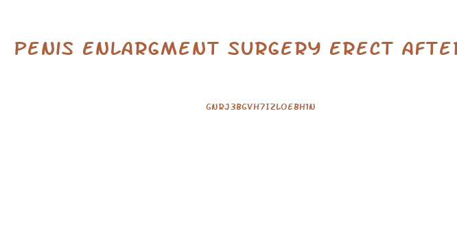 Penis Enlargment Surgery Erect After