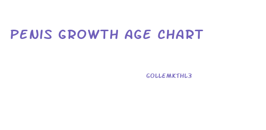 Penis Growth Age Chart