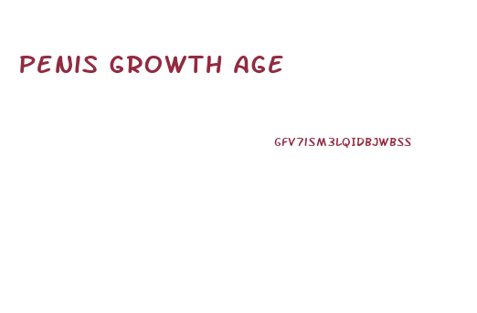 Penis Growth Age