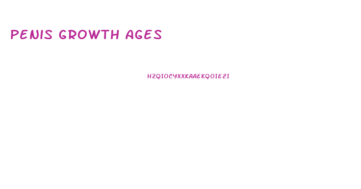 Penis Growth Ages