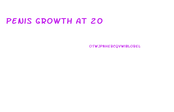 Penis Growth At 20