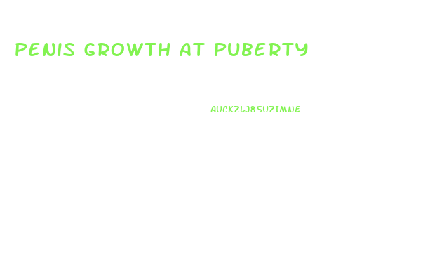 Penis Growth At Puberty