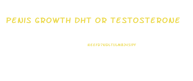 Penis Growth Dht Or Testosterone