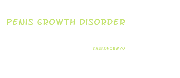 Penis Growth Disorder