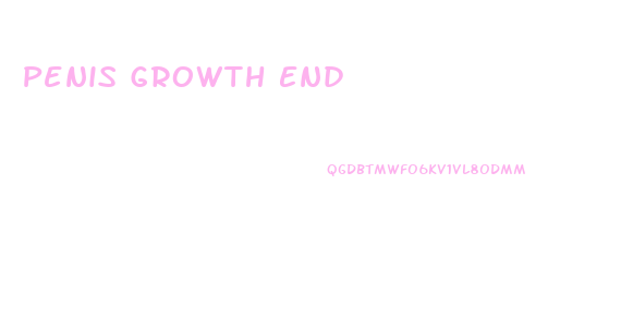 Penis Growth End