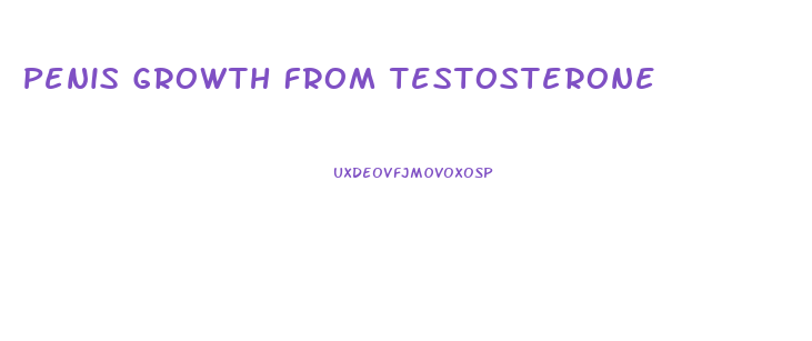 Penis Growth From Testosterone
