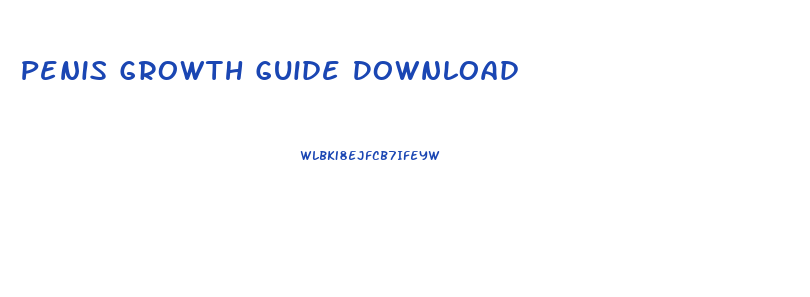 Penis Growth Guide Download