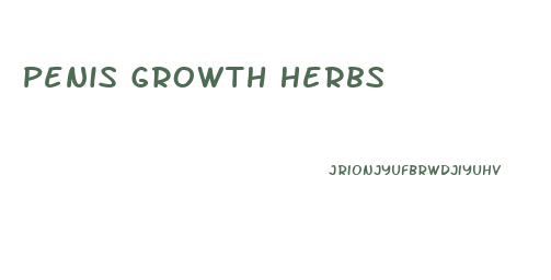 Penis Growth Herbs