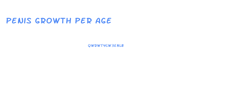 Penis Growth Per Age