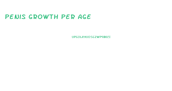 Penis Growth Per Age