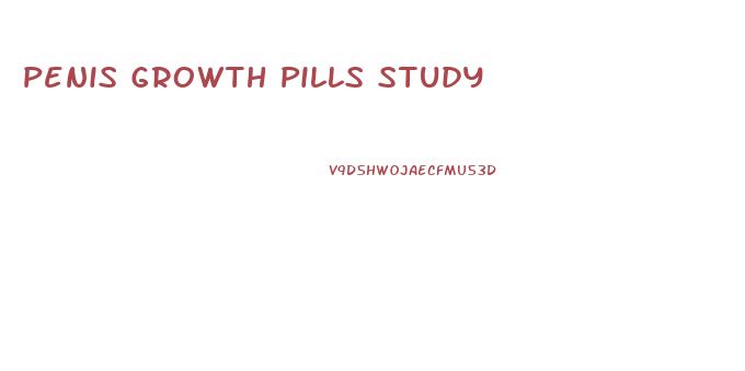 Penis Growth Pills Study