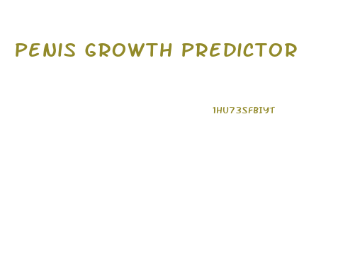 Penis Growth Predictor