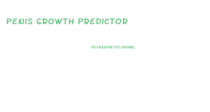 Penis Growth Predictor