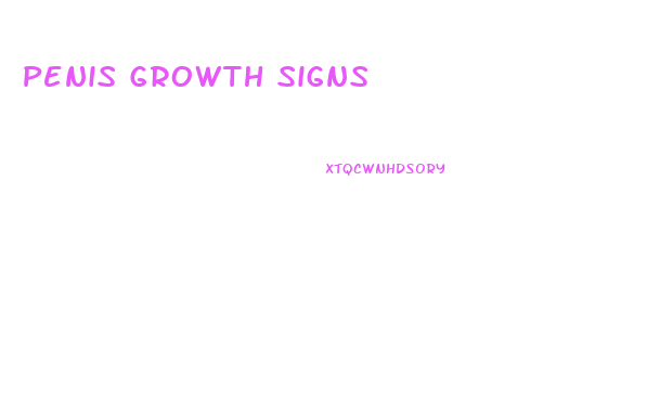 Penis Growth Signs