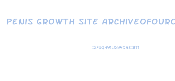 Penis Growth Site Archiveofourown Org