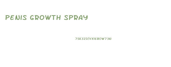 Penis Growth Spray