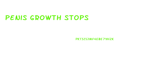 Penis Growth Stops