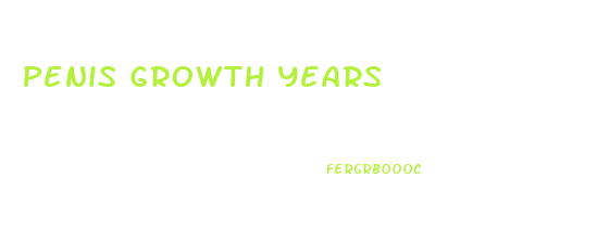 Penis Growth Years