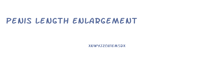 Penis Length Enlargement
