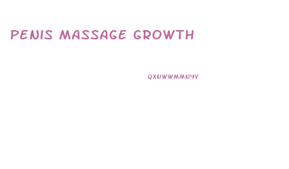 Penis Massage Growth