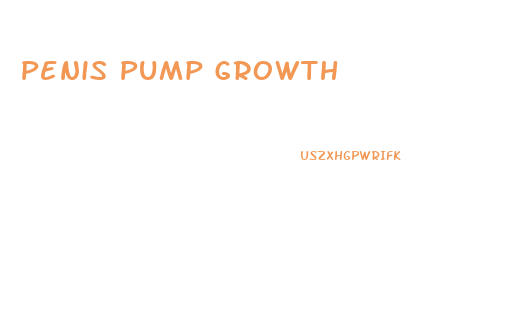 Penis Pump Growth