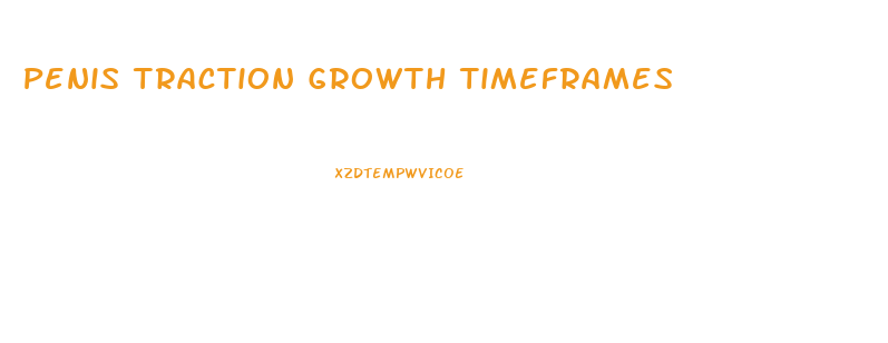 Penis Traction Growth Timeframes