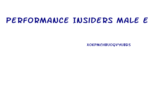 Performance Insiders Male Enhancement