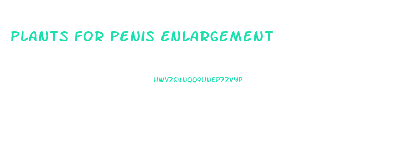 Plants For Penis Enlargement