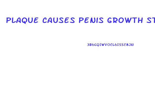 Plaque Causes Penis Growth Stop