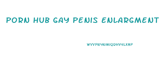 Porn Hub Gay Penis Enlargment