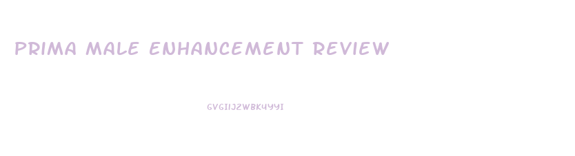 Prima Male Enhancement Review