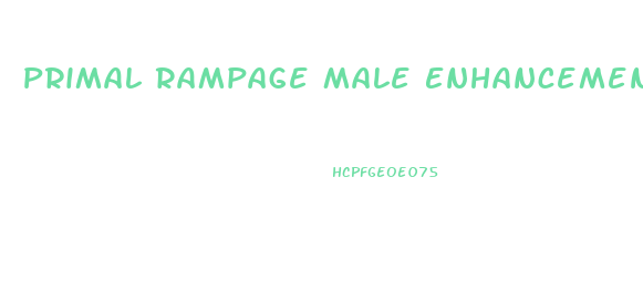 Primal Rampage Male Enhancement