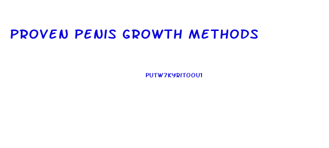 Proven Penis Growth Methods