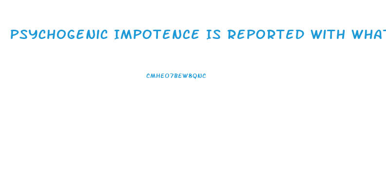 Psychogenic Impotence Is Reported With What Code