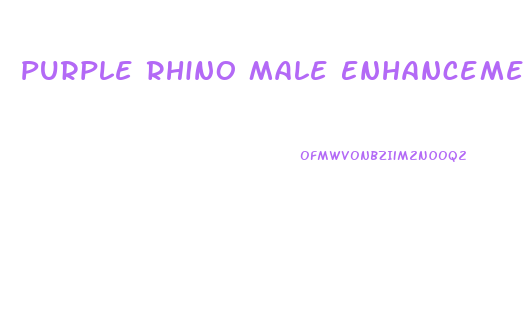 Purple Rhino Male Enhancement Solution