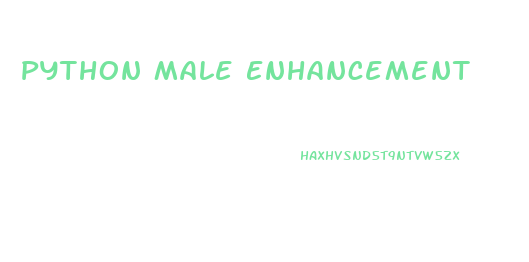 Python Male Enhancement